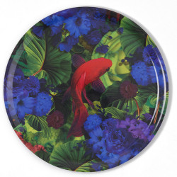 Plateau junglekoi en metal de Gangzai dans Plat, plateau et dessous de plat