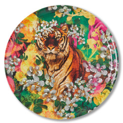 Plateau lilytiger en metal de Gangzai dans Plat, plateau et dessous de plat