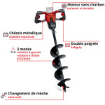 Tarière sans fil ge-ea 18/150 li bl-solo de Einhell - tondeuse et outil à batterie dans Outils à moteur pour le jardin