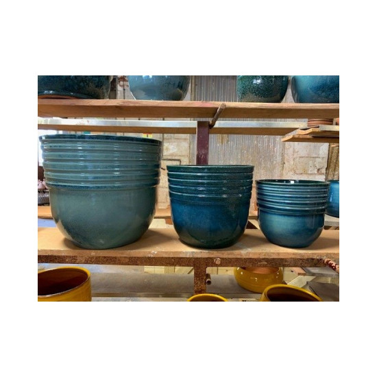 Pot odyssee blue wave d23 h21 de Poterie d'Albi - Poterie de qualité à Bordeaux dans Les Poteries d'Albi