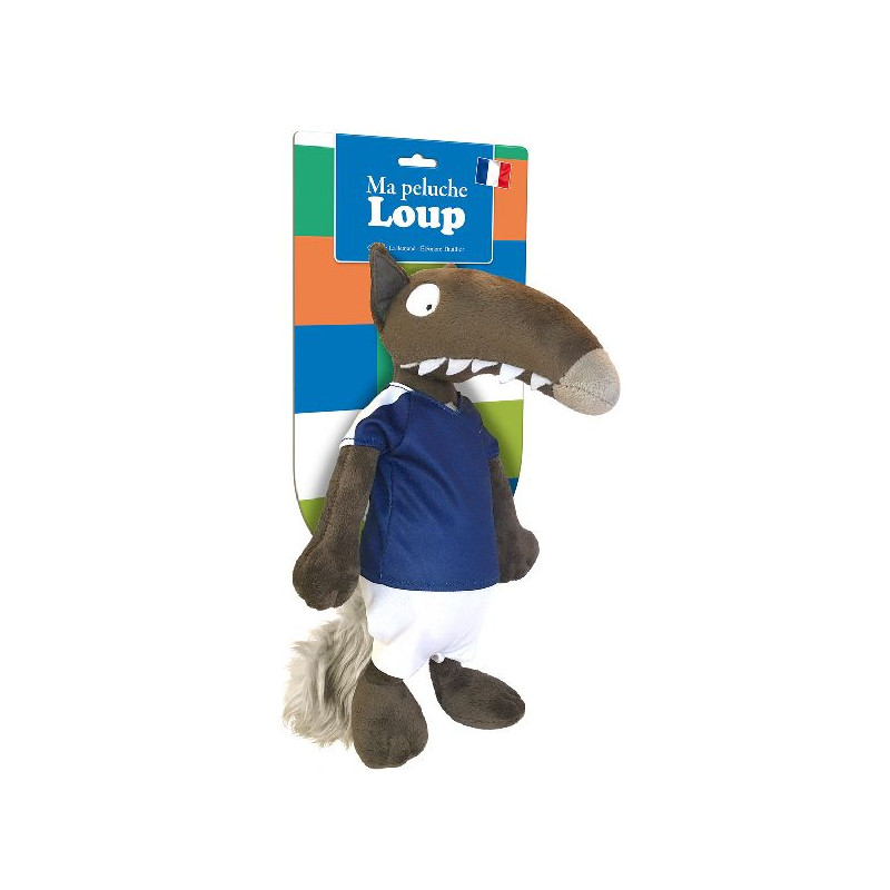 La peluche loup foot de Jardinerie Bordeaux Libourne Gironde dans 🪀 Jouets pour enfant