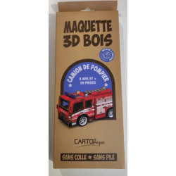 Camion de pompier -maquette 3d bois de Jardinerie Bordeaux Libourne Gironde dans 🪀 Jouets pour enfant