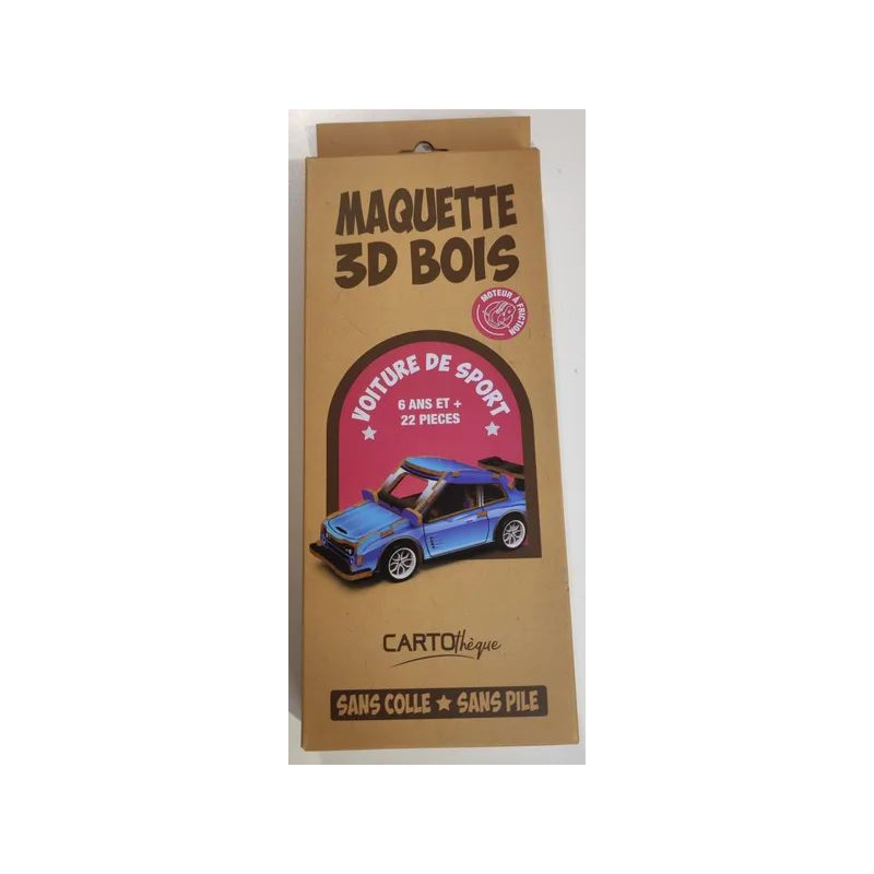 Voiture de sport - maquette 3d bois de Jardinerie Bordeaux Libourne Gironde dans 🪀 Jouets pour enfant