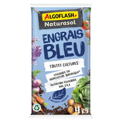 Engrais bleu 100% Naturel 4 kg algoflash de Algoflash - engrais et terreau pour le jardin, les plantes dans Engrais Granulé p...