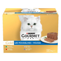 Gourmet gold les mousselines - 24 x 85 g de Animalerie Libourne et Bordeaux - Gironde dans Patees pour chats