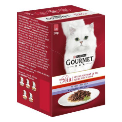Gourmet mon petit - aux viandes - 6 x 50 g de Animalerie Libourne et Bordeaux - Gironde dans Patees pour chats