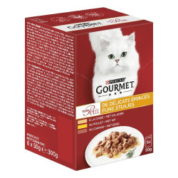 Gourmet mon petit - à la volaille - 6 x 50 g de Animalerie Libourne et Bordeaux - Gironde dans Patees pour chats