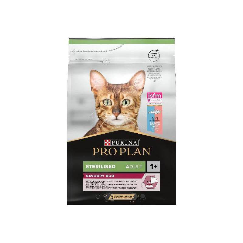 Proplan stérilisé optisavour cabillaud 3kg de Proplan - croquette chien et chat dans Croquettes Purina Proplan pour chats