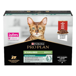 Proplan stérilisé multipack bœuf - 10x85g de Proplan - croquette chien et chat dans Croquettes Purina Proplan pour chats