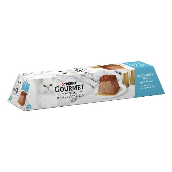 Gourmet revelations mousseline au thon 4 x 57g de Animalerie Libourne et Bordeaux - Gironde dans Patees pour chats