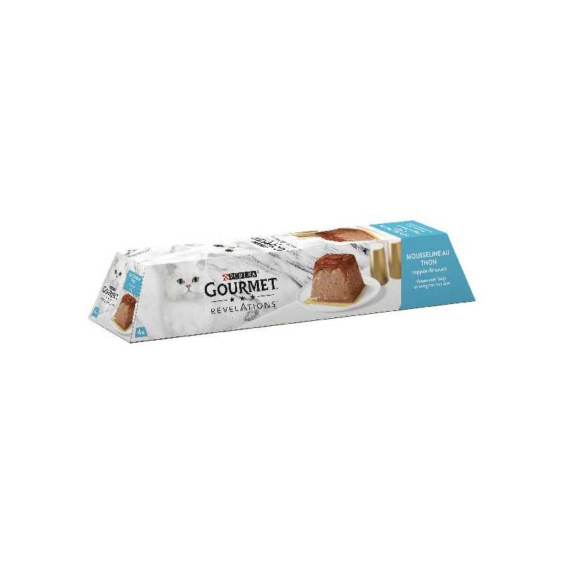 Gourmet revelations mousseline au thon 4 x 57g de Animalerie Libourne et Bordeaux - Gironde dans Patees pour chats
