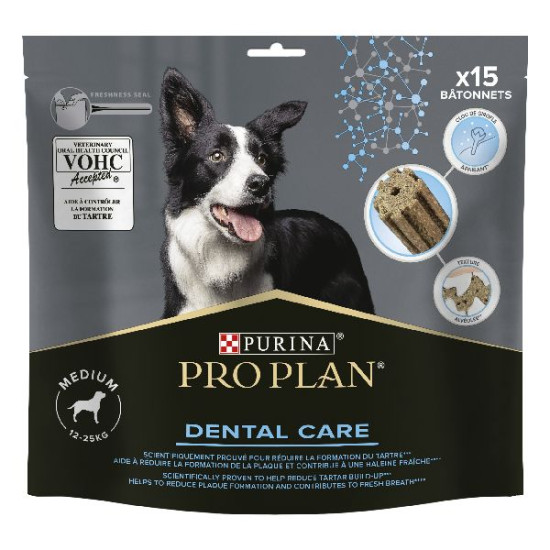 Proplan chien medium dental care 345g de Proplan - croquette chien et chat dans Friandises pour chiens