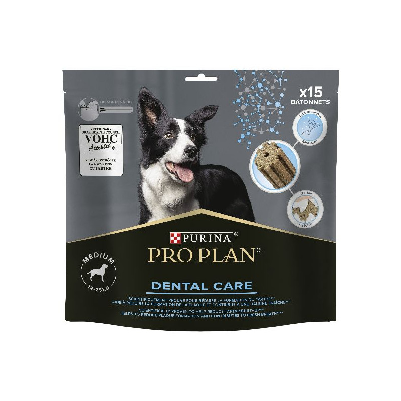Proplan chien medium dental care 345g de Proplan - croquette chien et chat dans Friandises pour chiens