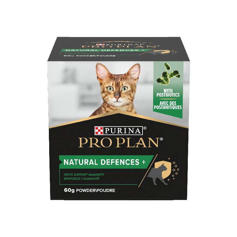 Proplan natural defences+ chat - complément 60g de Proplan - croquette chien et chat dans Croquettes Purina Proplan pour chats