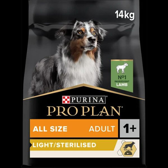 Proplan chien adult light/sterilised agneau 14kg de Proplan - croquette chien et chat dans Proplan pour chiens