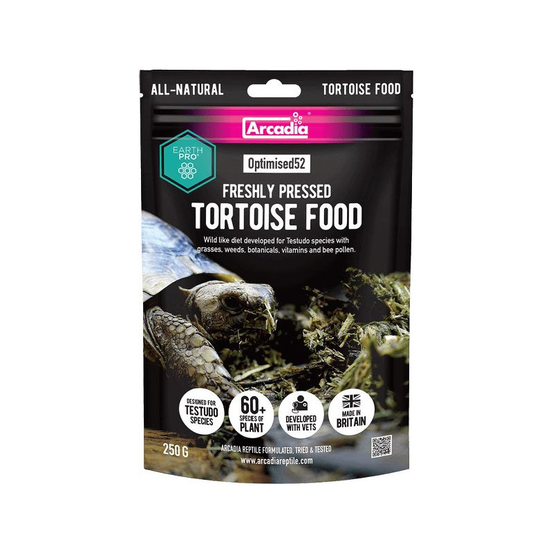 Arcadia earth pro optimised52 tortoise food 250g de Superfish - Aquadistri - accessoires pour aquarium et bassin dans Aliment...