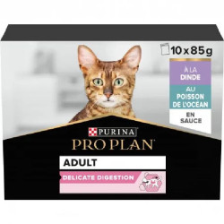 Proplan delicate dinde poisson sauce 10x85g de Proplan - croquette chien et chat dans Patees pour chats