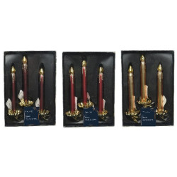 Bougie sur clip champagne pail. d4.3 h4.8 x3 de Kaemingk - deco de la maison dans 🕯️ Bougies et encens