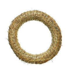 Couronne de paille nature dia25cm x h.5cm de Luminéo et Décoris - produits de décoration dans ❄️Couronne de Noël