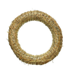 Couronne de paille nature dia50cm x h.7.5cm de Kaemingk - deco de la maison dans ❄️Couronne de Noël