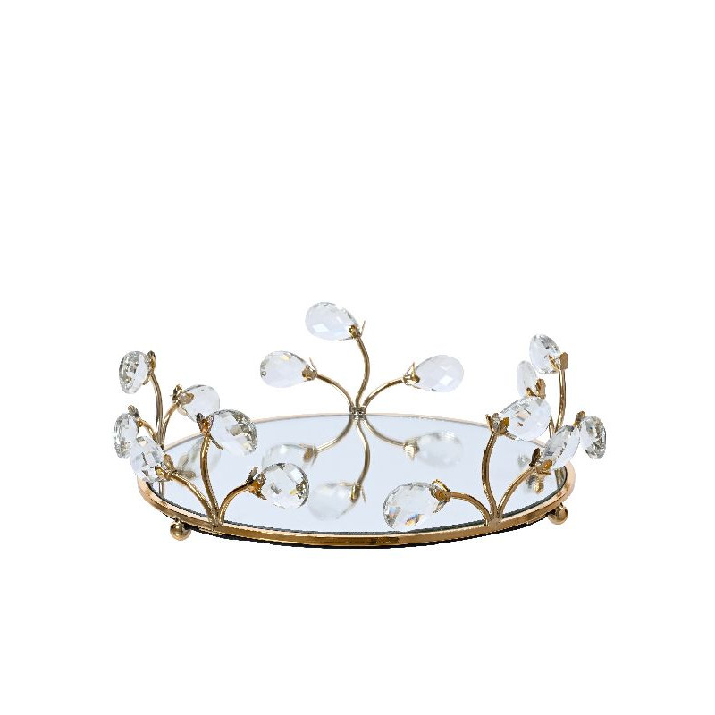 Assiette de decoration couleur or dia28.5 h10 de Déco de Noël - Jardinerie Bordeaux et Libourne dans 🍽️Décoration de table de...