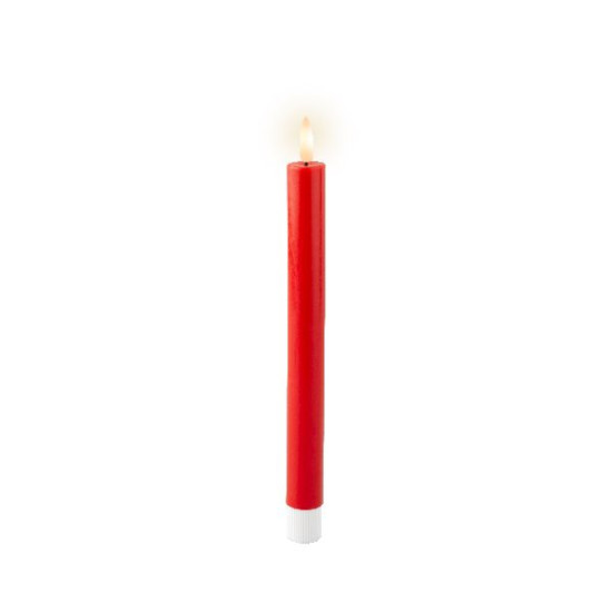 Bougie avec mèche à droite rechargeable rouge x4 de Déco de Noël - Jardinerie Bordeaux et Libourne dans 🍽️Décoration de table...