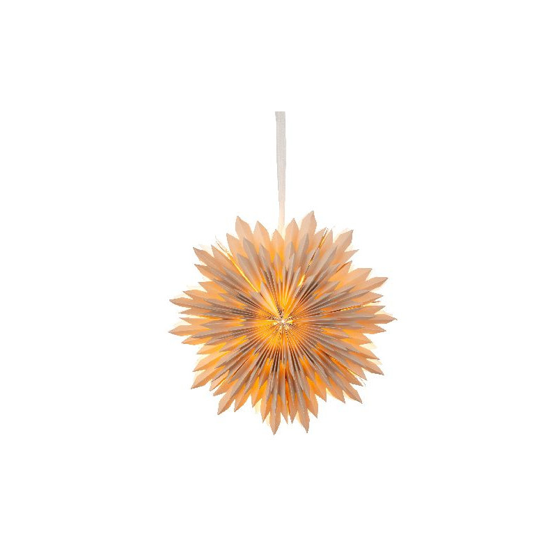 Flocon de neige en papier d'intérieur sable de Déco de Noël - Jardinerie Bordeaux et Libourne dans 💡Guirlande et déco électrique