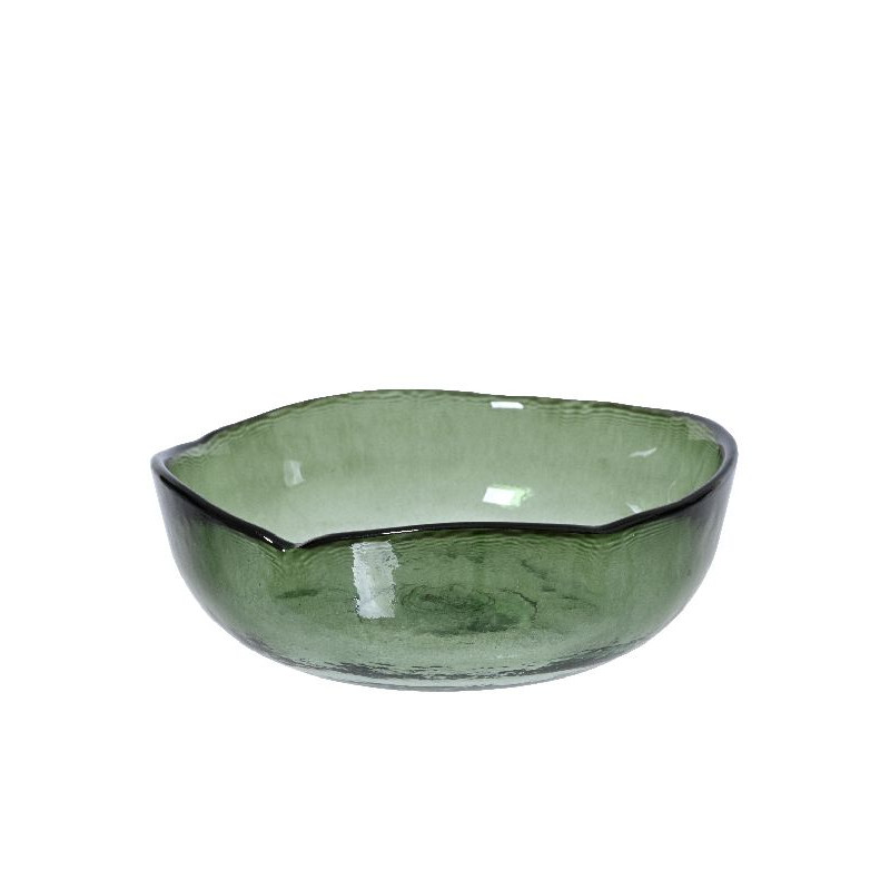 Bol en verre recycle degrade couleurs vert gm de Déco de Noël - Jardinerie Bordeaux et Libourne dans 🍽️Décoration de table de...