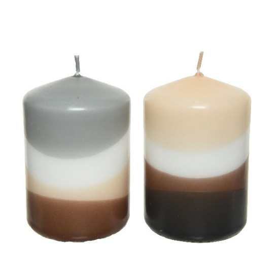 Bougie de paraffine pilier brillant 2coloris h10 de Déco de Noël - Jardinerie Bordeaux et Libourne dans 🍽️Décoration de table...