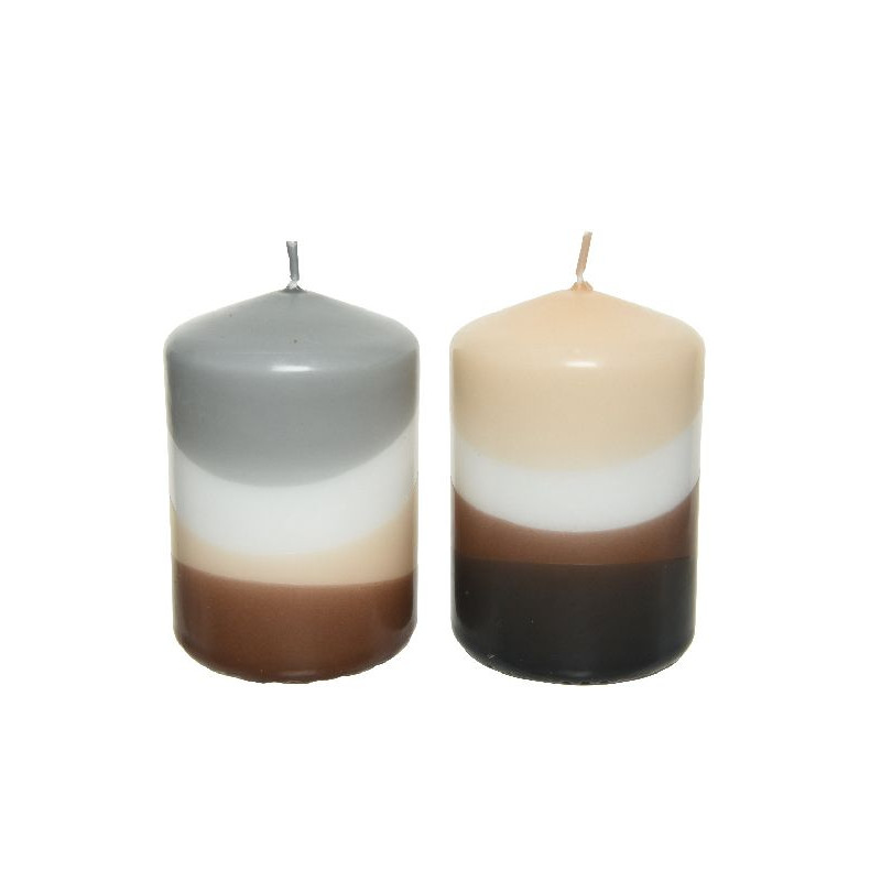 Bougie de paraffine pilier brillant 2coloris h10 de Déco de Noël - Jardinerie Bordeaux et Libourne dans 🍽️Décoration de table...