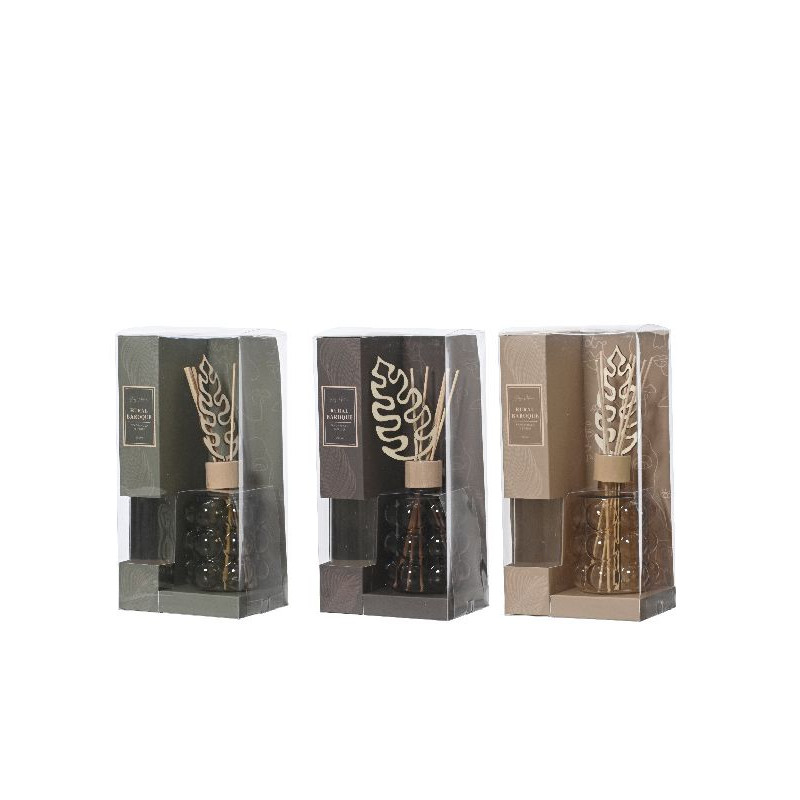 Diffuseur en verre 3coloris dia8.3 h11.7 de Déco de Noël - Jardinerie Bordeaux et Libourne dans Produits parfumés, huile esse...