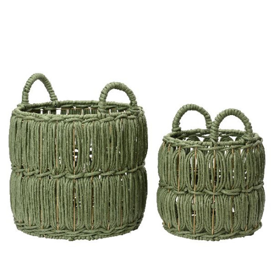 Panier feuille de mais rond couleur vert dia36 de Déco de Noël - Jardinerie Bordeaux et Libourne dans Corbeilles - Panières- ...