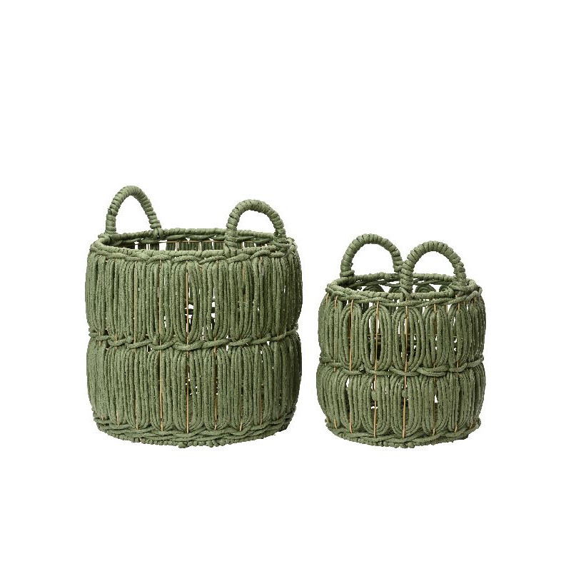 Panier feuille de mais rond couleur vert dia36 de Déco de Noël - Jardinerie Bordeaux et Libourne dans Corbeilles - Panières- ...