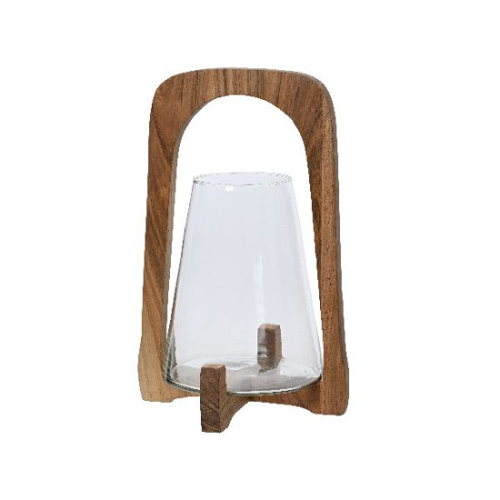 Lanterne en bois d'acacia 100%fsc h35.5cm de Déco de Noël - Jardinerie Bordeaux et Libourne dans Eclairages - Luminaires - La...