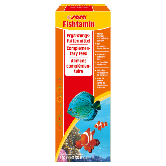 Sera fishtamin 100 ml de Sera - alimentation et produit pour aquarium dans Alimentation Poissons tropicaux