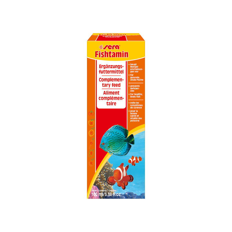 Sera fishtamin 100 ml de Sera - alimentation et produit pour aquarium dans Alimentation Poissons tropicaux