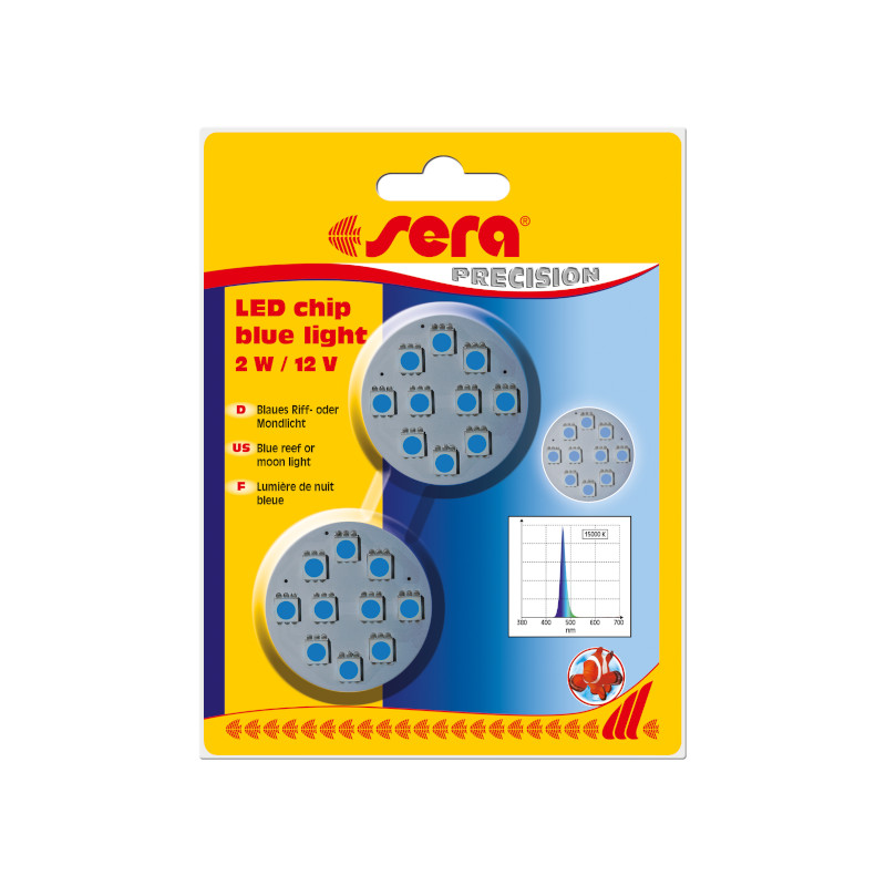 Sera led chip blue light 2 w / 12 v 2 pces de Sera - alimentation et produit pour aquarium dans Lumiere pour aquariums