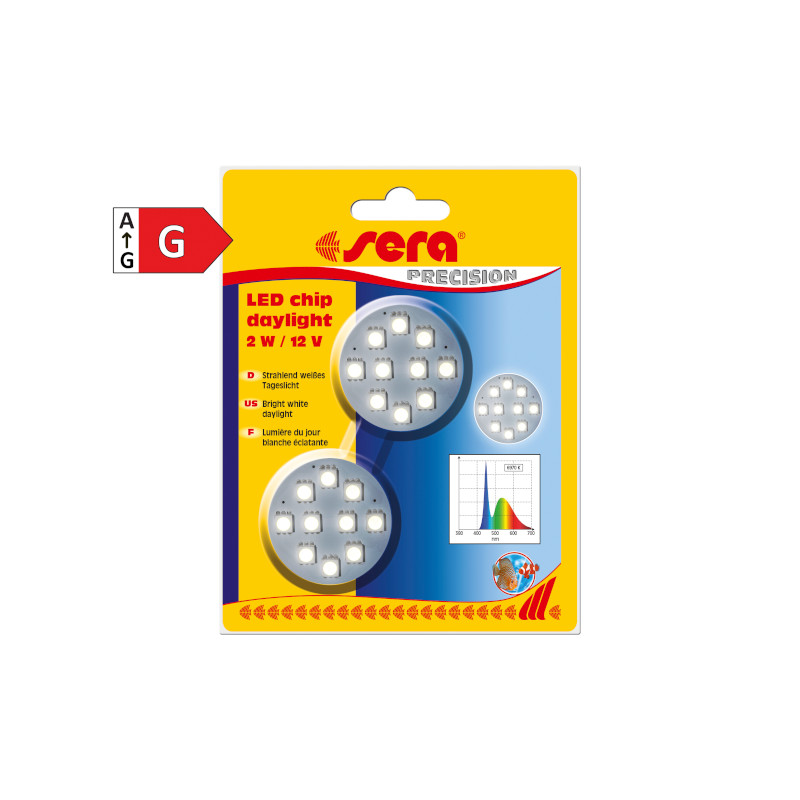 Sera led chip daylight 1.6 w / 12 v 2 pces de Sera - alimentation et produit pour aquarium dans Lumiere pour aquariums