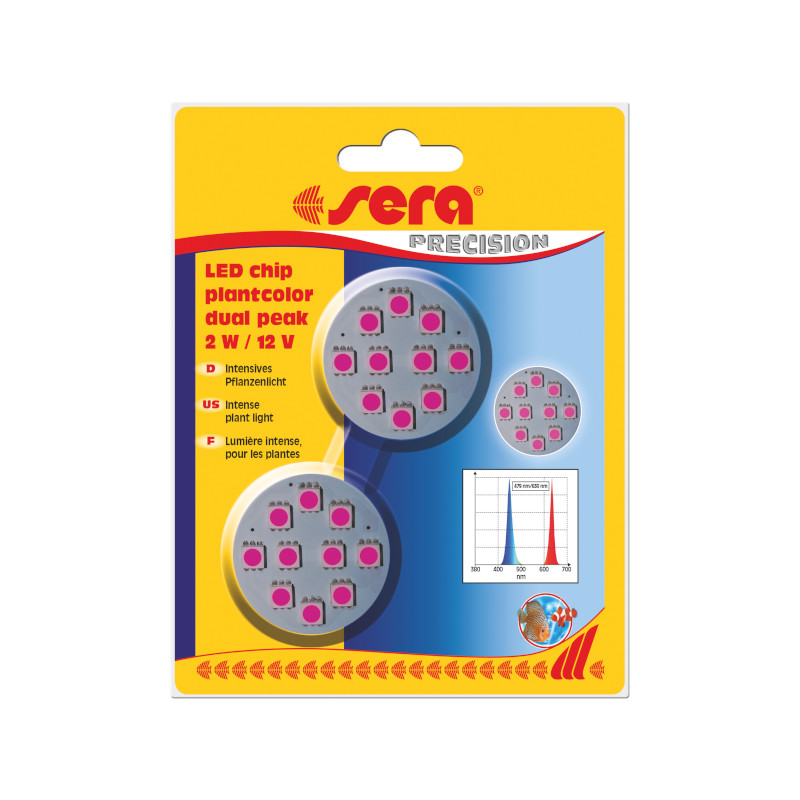 Sera led plantes dual peak 2 w / 12 v 2 pces de Sera - alimentation et produit pour aquarium dans Lumiere pour aquariums
