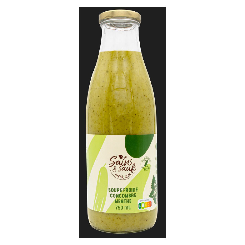 /SOUPE FROIDE CONCOMBRES MENTHE 750ML de Table des producteurs Libourne dans 🥫 Conserves