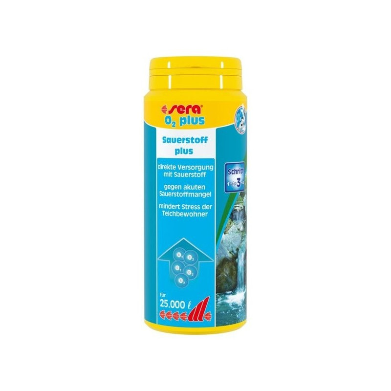 Sera pond o2 plus 500 g de Sera - alimentation et produit pour aquarium dans Equilibre de l'eau de l'aquarium