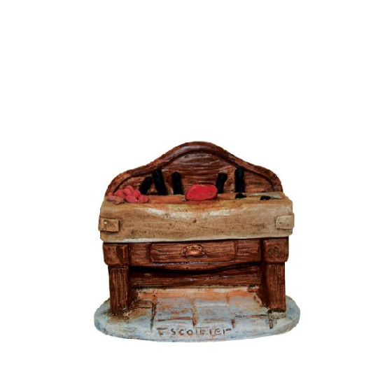 Billot du boucher - decor de Santons de Provence Escoffier dans ⛲Santons de Provence