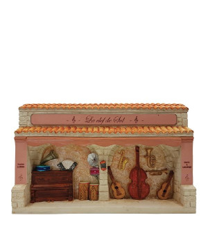 Echoppe du musicien - facade - decor de Santons de Provence Escoffier dans ⛲Santons de Provence