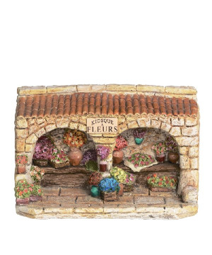 Fleuriste - decor de Santons de Provence Escoffier dans ⛲Santons de Provence