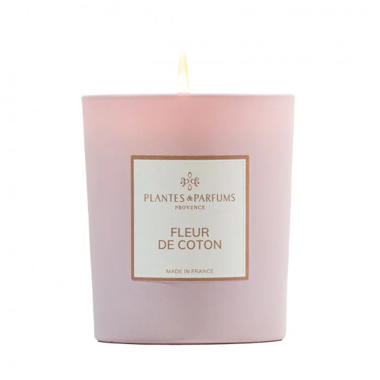 Bougie parfumee fleur de coton 180g de Plantes & Parfums dans Bougie parfumée