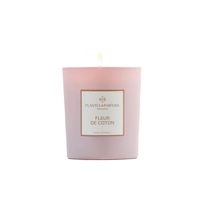 Bougie parfumee fleur de coton 180g de Plantes & Parfums dans Bougie parfumée
