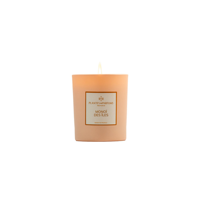 Bougie parfumee monoi des iles 180g de Plantes & Parfums dans Bougie parfumée