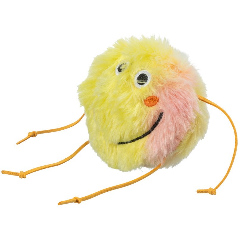 Monstre en peluche catnip 10 cm orange/jaune de Trixie - Produit pour animaux dans Jouets pour chats