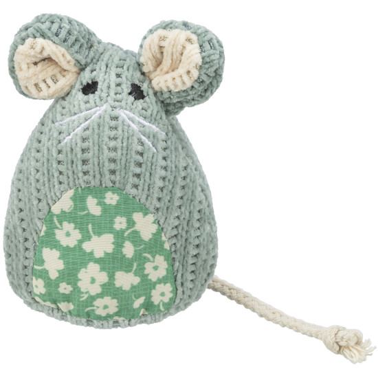 Souris assise en tissu catnip 11 cm de Trixie - Produit pour animaux dans Jouets pour chats
