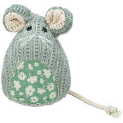 Souris assise en tissu catnip 11 cm de Trixie - Produit pour animaux dans Jouets pour chats